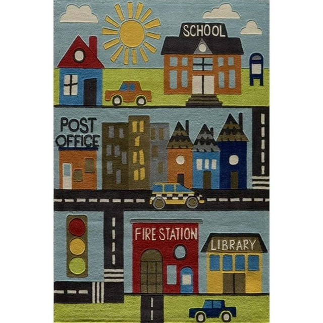 Momeni Lil Mo Whimsy 2' X 3' Contemporary Hand Tufted Rug in Town