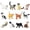 Cat, variant on dianhelloya Mini Model Toys Puppy Kitten Figures 12pcs Simulation Cat/dog Figurine Realistic Miniature Figure Model Pvc Solid Kitten/puppy Statue Desktop Ornament Cat
