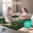 thumbnail image 4 of ODIKA 6'x9' Machine Washable Non-Slip Area Rug, Timber Trail Round Floor With Forest Scenery and Wildlife Print High Traffic Rug, Green, 138354, 4 of 7