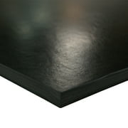 Rubber-Cal Buna-N Sheet - 0.125" Thick x 12" Width x 24" Length - 60A Durometer - Black - ASTM D2000 BG