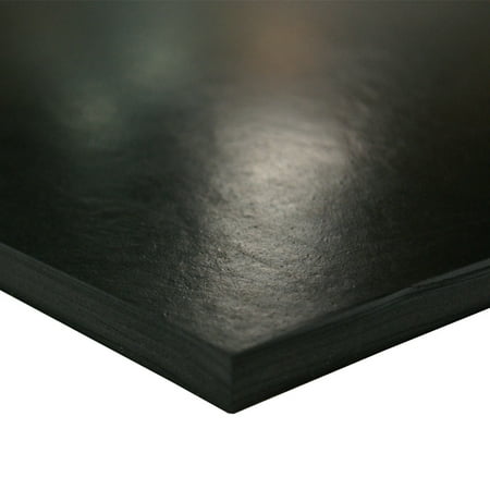 Rubber-Cal Buna-N Sheet - 0.125" Thick x 12" Width x 24" Length - 60A Durometer - Black - ASTM D2000 BG