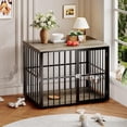 thumbnail image 4 of Ourlova 43Inch Large Dog Crate Furniture with Double Doors Dog Kennel for Large/Medium Dogs, 4 of 7