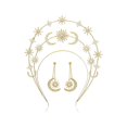 thumbnail image 1 of wonima44 Moon Headband, Sun Headband, Moon Crown, Gold Sun Star Goddess Costume Celestial Headpiece Costume Accessories for Women, Jewelry Headpiece Cosplay Party Wedding Accessories, 1 of 1