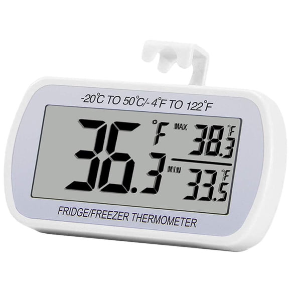 Termómetro digital RIY para frigorífico, impermeable, blanco