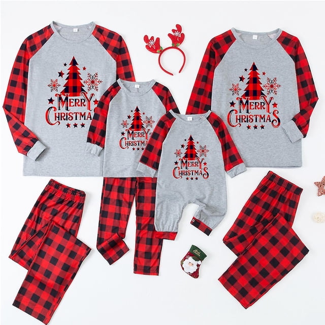 Pyjamas de Noël Assortis pour la Famille Ensembles de Pyjamas de Noël Assortis pour la Famille