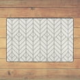 thumbnail image 3 of PUREYAH Front Door Mat Indoor Entrance, Non-Slip Washable Almond Geometric Lines Decorative Rug Carpet for Bedroom Living Room Bathroom 36"x24", 3 of 8
