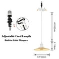 thumbnail image 2 of Kiven Retrofit Recessed Lighting with E26 Power Outlet Adapter, 4/5/6 Inch Replacement Conversion Kit Adjustable Height,1-Light Farmhouse Pendant Lighting for Home Kitchen Island TB2773-MW, 2 of 6