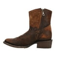 thumbnail image 3 of CORRAL Adult Female Eudora Chocolate-Tan Lamb Abstract Short Top Boots, Size: 10, Width: M, 3 of 7