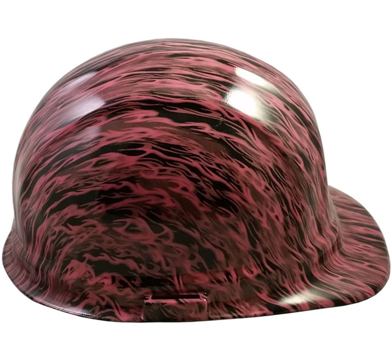 Pink Flame Hydro Dipped Hard Hats Cap Style with 4 Pt Suspension