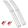 thumbnail image 2 of Excavators 7.5FT Aluminum Loading Ramps, 1500 Lbs Capacity per pair, With safety straps, Motorcycle Ramp, ATV Truck Ramps, Tailgate Ramps, Four Wheeler Ramps for Trucks, Lawn Mower, UTV, 1 PAIR, SI, 2 of 3