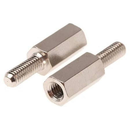 

Hex Standoff - Male-Female #6-32 x 1/4 (OD) x 1/4 (Length) Brass Nickel Plating (QUANTITY: 500)