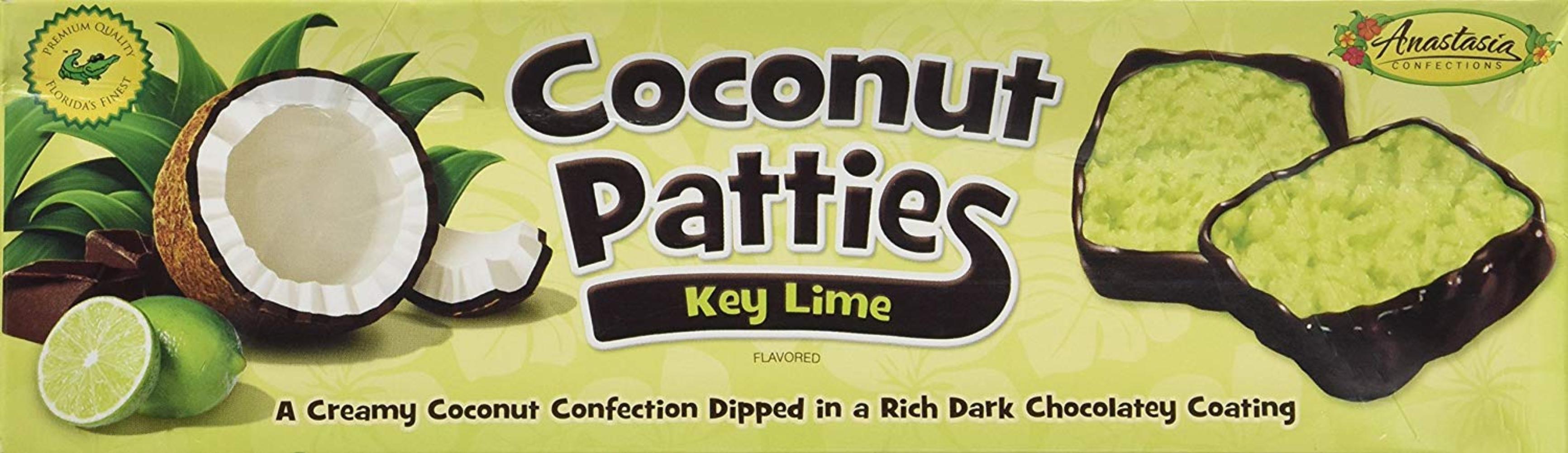Key Lime Flavor Coconut wt 12 OZ, Key Lime Coconut Patties