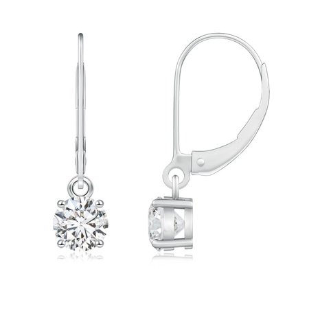 Angara April Birthstone Round Diamond Leverback Earrings In 14k Angara April Birthstone Round Diamond Leverback Earrings In 14k White Gold 5 2mm Se0924d Wg Hsi2 2