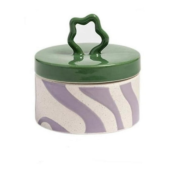 Ceramic Butter Dish Ceramic Storage Jar for Kitchen Multifunctional Candy Jar