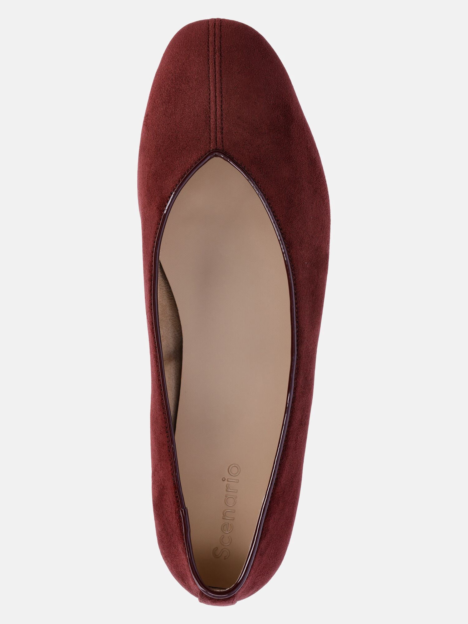 Scenario Women's Faux Suede Ballet Flats