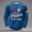 F-75Blue, variant on Mens T Shirt Independence Day Long Sleeved Round Neck 250 Years Printed Comfortable Soft Top Tee For Festive Celebrations,Black,L