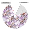 thumbnail image 2 of Lsque Owl And Floral Print Christmas Tree Skirt, Tree Skirt with Ties or Velcro, Perfect for Holiday Decorations, Halloween, and New Year-36", 2 of 7