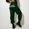 thumbnail image 2 of Rovga Women Pants Straight Sweatpants Lined Joggers Pants Workout High Waist Yoga Pants Pockets Comfy Streetwear, 2 of 3