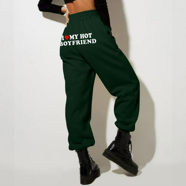 WILLBEST Pantalones Deportivos de Cintura Alta con Forro para Mujer, Pierna Ancha y Recta, para Correr y Yoga de Forma Informal, con Bolsillos y Ajuste Cómodo. Extra Grande