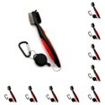 thumbnail image 1 of Yuarrent Cepillo para palos de Golf, portátil, ergonómico, Color sólido, telescópico, cepillos para zapatos, herramienta de limpieza, Rojo sin tapa 10Conjunto, 1 of 6