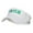 White, variant on Irish Embroidered Cotton Knit Visor - Dk Green OSFM