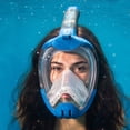 thumbnail image 2 of Aqua Dolfino Full Face Mask for Snorkeling, Blue, L/XL, Ages 12+, 2 of 10