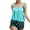 D-Light Blue, variant on Wyobmus Tankini Swimsuits for Women Two Piece Bathing Suits Printed Tankini Top With Boyshorts Tummy Control Swimwear D-Blue