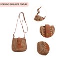 thumbnail image 2 of Bolsa De Hombro Bolsa de hombro para mujer Bolsas Bolsa bandolera de playa de tejido de verano de paja Caqui Sywqhk Para Estrenar, 2 of 3