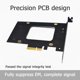 thumbnail image 5 of Tarjeta vertical Tarjeta vertical PCIE X4 U.2 a PCIE SSD Adaptador PCIe SATA HDD Tarjeta de expansión de computadora JShteea Nuevo, 5 of 8