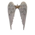 thumbnail image 1 of IMAX Corporation Ella Wing Wall Sculpture en Gris, 1 of 1