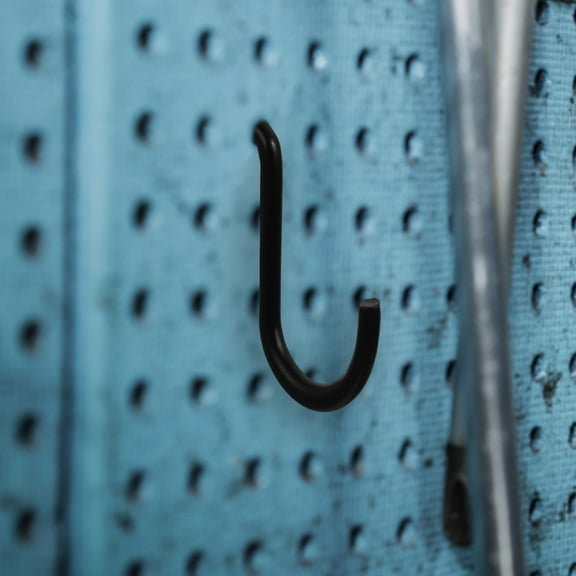 ROSENICE 20 Pcs Pegboard Accessories Peg Hooks Wall Mount Shop Hooks Pegboard Hooks Pegboard Holder Peg Board Hook Double Line