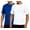 Royal Blue/White, variant on Mens Rash Guard - 2 Pack UPF 50+ Quick Dry Short Sleeve Swim Shirts for Men (S-XXL)