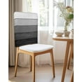 thumbnail image 2 of nqOlkjepod Black Grey Ombre Chair Covers Set of 6, Decorative Chair Back Cover, Farmhouse Vintage Wooden Striped Dining Room Chair Slipcovers Removable Chair Protectors Covers for Party Banquet, 2 of 7