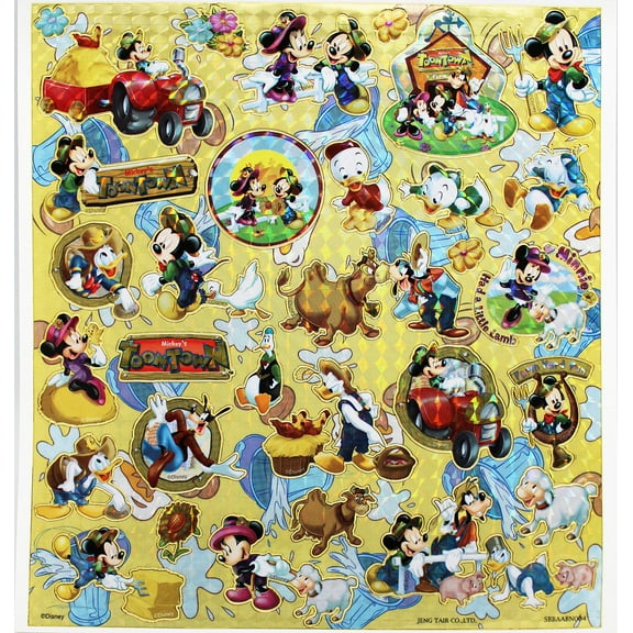 Disney Mickey's Toon Town Farmer Themed Sticker Collection