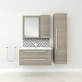 thumbnail image 2 of Cutler Kitchen and Bath Silhouette 36" Wood/Marble Bathroom Vanity in Aria Oak, 2 of 6