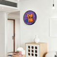 thumbnail image 6 of Voice Activated Clock with Glow Light 12 Inch Large Silent Wall Clock Battery Operated for Home Decor Orange Cat and Small Blue Mouse, 6 of 8