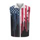 thumbnail image 4 of Camiseta sin mangas con cuello vuelto para hombre, estilo informal, con estampado del Día de la Independencia, cuello vuelto, sin mangas, bolsillos, deportiva, de poliéster, 4 of 5