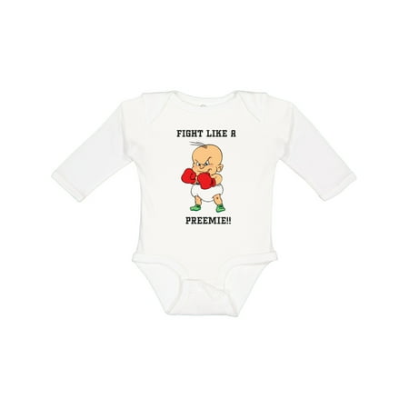 

Inktastic NICU Fight Like a Preemie Baby Boxer Gift Baby Boy or Baby Girl Long Sleeve Bodysuit