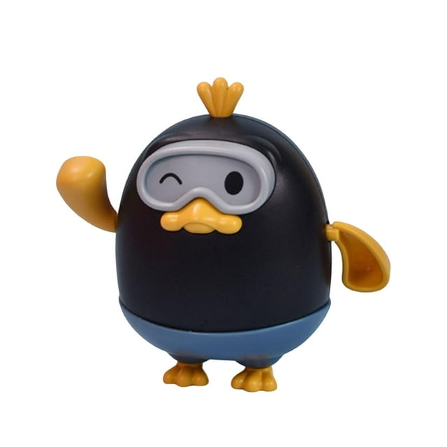 Dibujos animados Swimming Fun Bathtime Gift Baño Piscina Sets Agua flotante Bañera Juguetes para niñas Bañera a Negro CUTICAT Patos flotantes de cuerda
