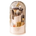 thumbnail image 5 of Mosey Cosmetic Holder with Dustproof Clear Lid 360 Degree Rotatable Multifunctional Countertop Makeup Brush Lipstick Storage Box Organizer Holder Container, 5 of 8