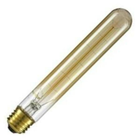 - Sunlite 02052 - 40 watt 120 volt T10 Medium Screw Base Amber Smoke (T10/AQ/40W/TF/A ANTIQUE THREAD FILAMENT AMBER)