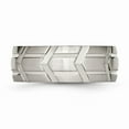 thumbnail image 3 of Titanium 8mm Brushed and Polished Band Size: 7; for Adults and Teens; for Women and Men, 3 of 6