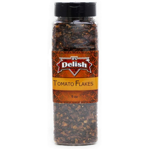 Dried Natural Tomato Flakes by Its Delish, Large Jar
