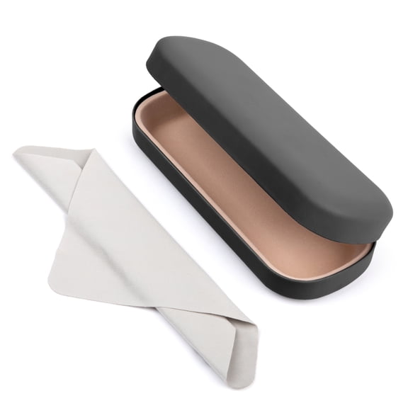 Oplee™ Hard Shell Eyeglass Case with Grey Microfiber Cloth
