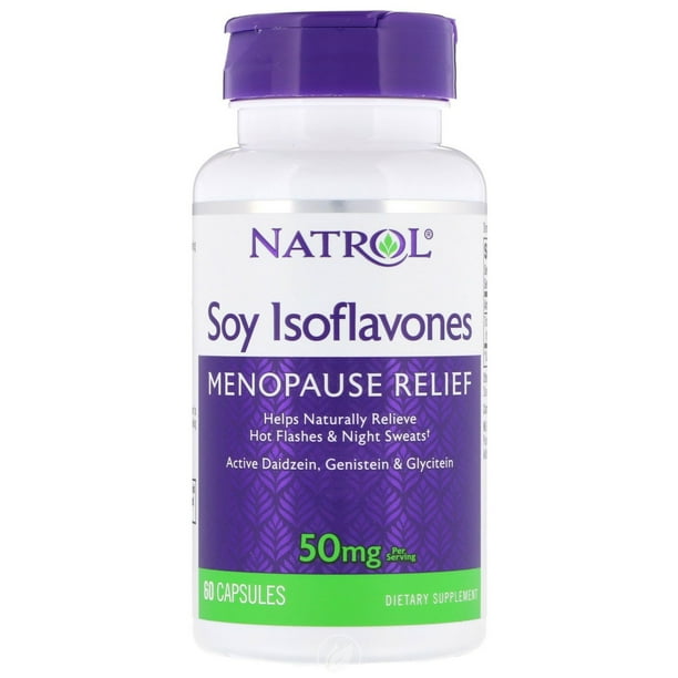 Natrol Soy Isoflavones Menopause Relief Naturally Relieve 60 Capsule