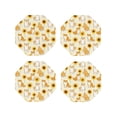 thumbnail image 2 of Disketp Shiba Inu Dog And Sunflower Funny Coasters,4 Pcs Leather Coasters With Holder, Perfect Housewarming Hostess Gifts,Protect Furniture From Water Marks Scratch, 2 of 9