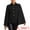 Black, variant on DARING DIVA Women's Split Sleeve Button Front Cape Coat Shawl Blazer Jacket Black XS