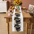 thumbnail image 2 of Graduate Table Runner 48 Inches, Funny Words Modern Art Bed Runner Dresser Scarves Tabletop for Indoor Outdoor Parties/Ceremony/Banquet, 13" x 48", 2 of 8