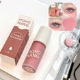 thumbnail image 3 of Matte Pink Liquid Eyeshadow Waterproof Pearlescent Glitter Shiny Eye Shadow Sequins Lying Silkworm Makeup Cosmetics Beauty Tools, 3 of 5