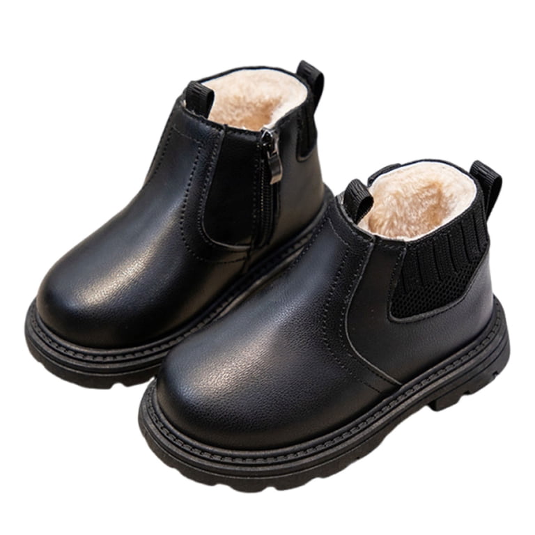 chinese dress ladies Men Suede Leather Ankle Boots With Fur-Trim main image 0
